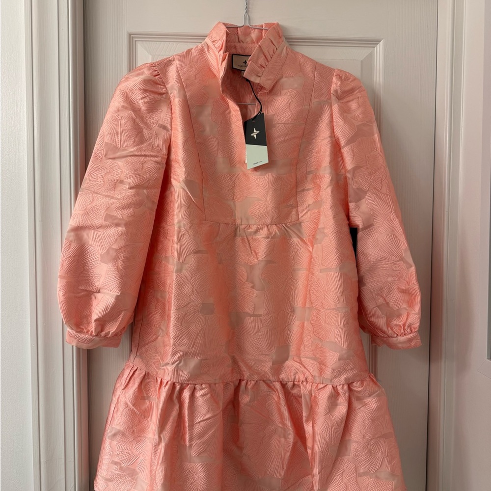 Tuckernuck Pink Textured Mini Dress